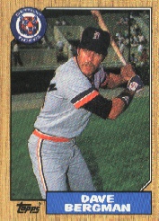 1987 Topps Baseball Cards      700     Dave Bergman